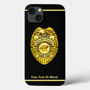 Funda Para iPhone 13 Insignia Del Jefe De La Policía De Cocina