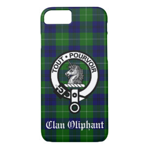 Funda Para iPhone 8/7 Insignia Escudo de Clan Oliphant y Tartán
