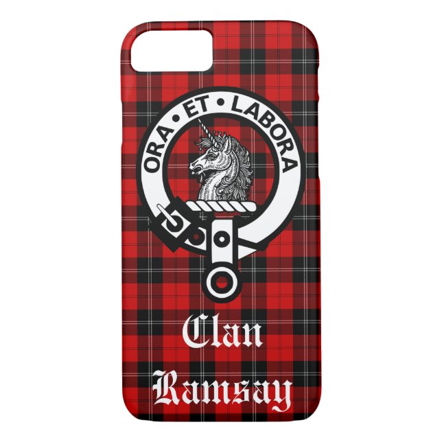 Funda De Case-Mate Para iPhone Insignia Escudo de Clan Ramsay y Personalizable Ta (Reverso)