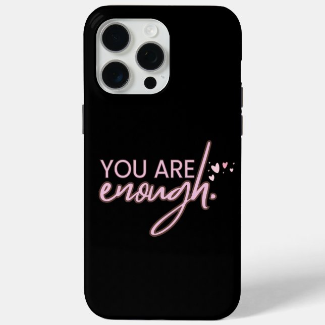 Funda De Case-Mate Para iPhone Inspiración Eres Suficiente (Reverso )