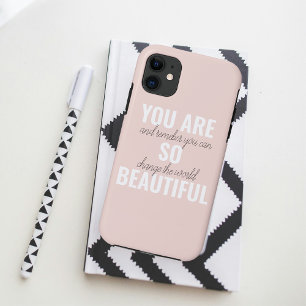 Funda Para iPhone 11 Inspiración, Eres Tan Hermosa Cita Positiva