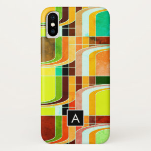 Funda Para iPhone X Inspirado en el colorido Funky Retro