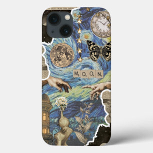 Funda Para iPhone 13 Inspirado en Van Gogh: Noche estrellada de la ciud