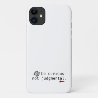 Funda Para iPhone 11 Inspirador Ser Curioso No Caso De Teléfono Judgmen