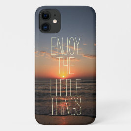 Funda Para iPhone 11 Inspiradora disfruta de la cita de las pequeñas co