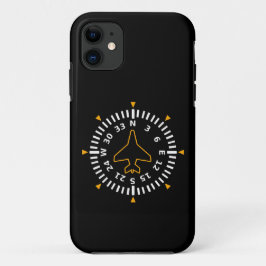 Funda Para iPhone 11 Instrumento de vuelo de brújula para aeronaves