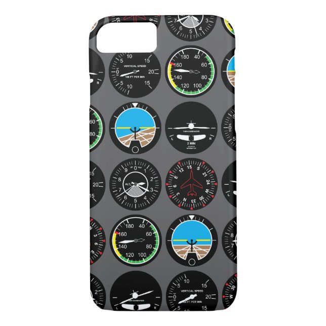 Funda De Case-Mate Para iPhone Instrumentos de vuelo (Reverso)