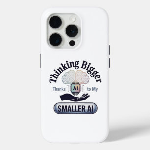 Funda Para iPhone 15 Pro Inteligencia Artificial Pensando Humor Más Grande