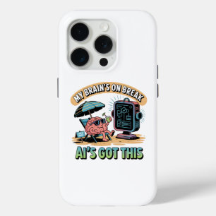 Funda Para iPhone 15 Pro Inteligencia Artificial Romper el humor