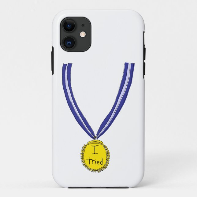 Funda De Case-Mate Para iPhone Intenté la medalla (Reverso)