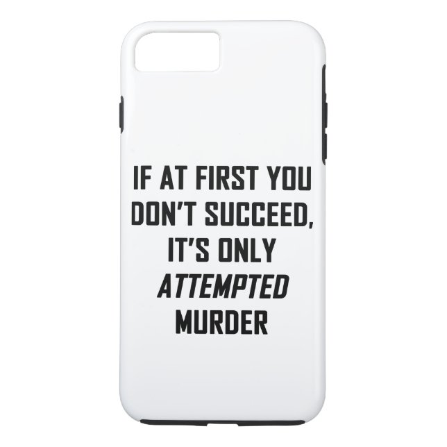 Funda De Case-Mate Para iPhone Intento de asesinato (Reverso)