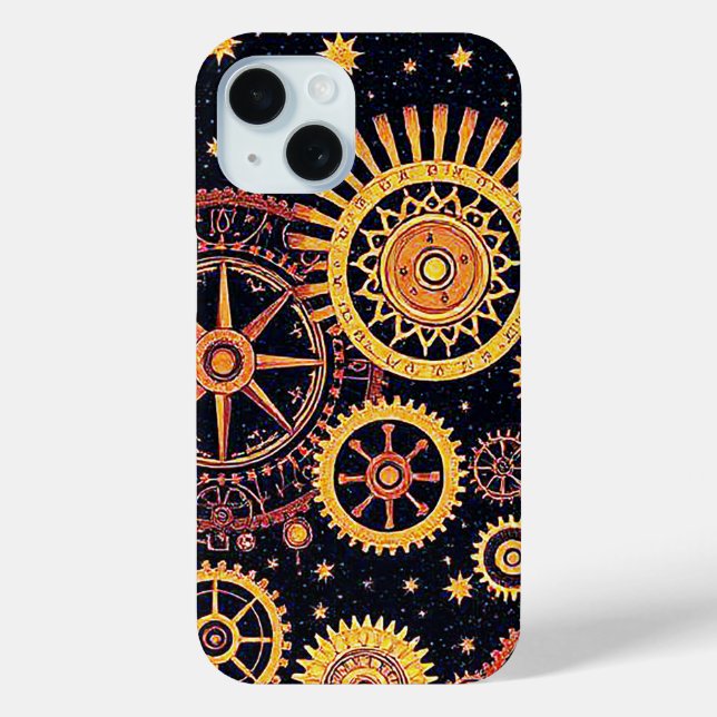 Funda De Case-Mate Para iPhone Interlocking gears abstract geometric surface art (Reverso )