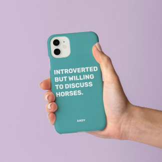 Funda Para iPhone 13 Introvertido Divertido Pero Dispuesto a Hablar de 