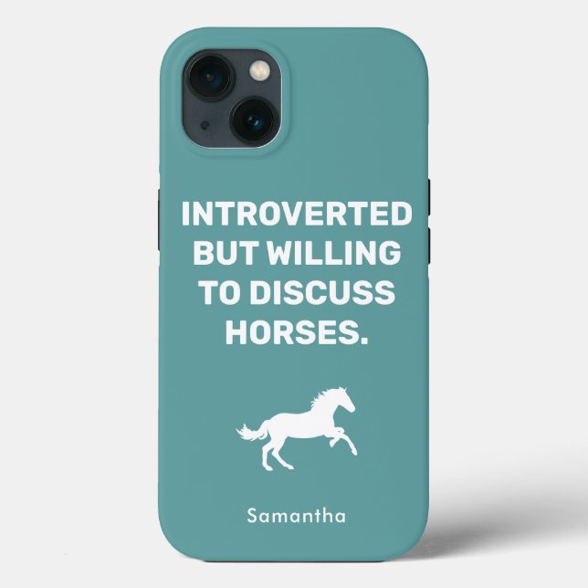 Funda De Case-Mate Para iPhone Introvertido Pero Dispuesto A Discutir El Equino D (Reverso )
