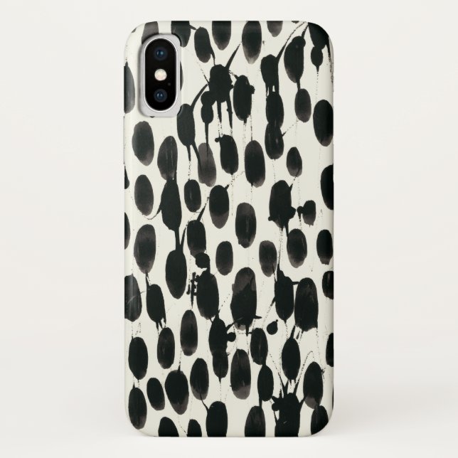Funda De Case-Mate Para iPhone Invariable I | Acuarela negra (Reverso)