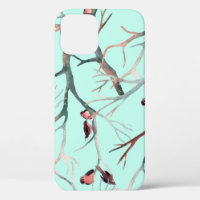 Invernal Birds Tree Brands Watercolor