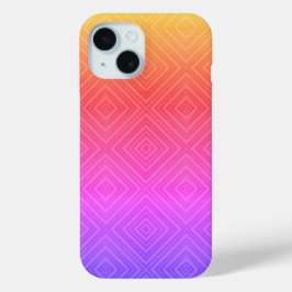 Funda Para iPhone 15 Ipanema Arcoiris Hipnótico Diamante Arte Pop Moder