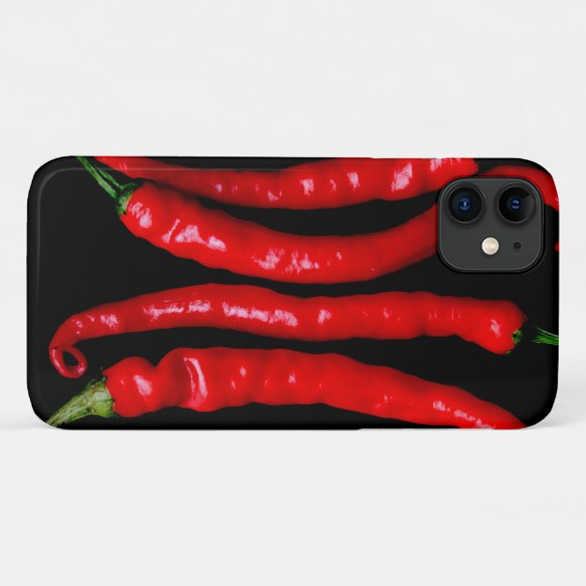 Funda De Case-Mate Para iPhone Iphcna de cuatro Chilies rojas (Reverso (horizontal))