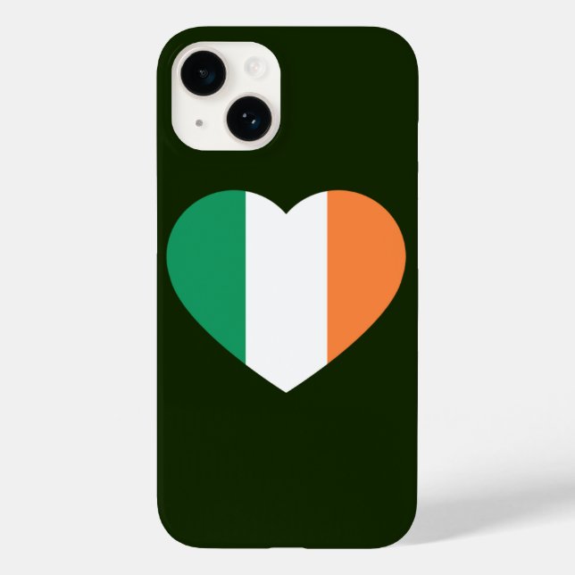 Funda De Case-Mate Para iPhone Iphcnt irlandés Heartflag (Reverso )