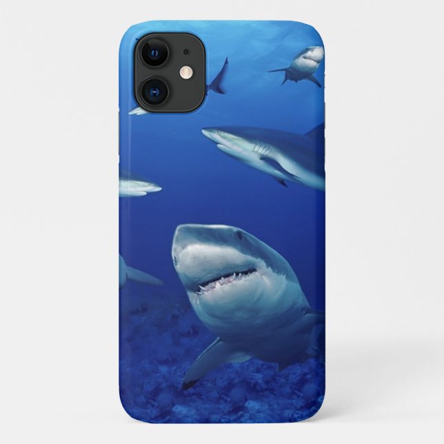 Funda De Case-Mate Para iPhone iPhone 11 Fundas-tiburones  (Reverso)