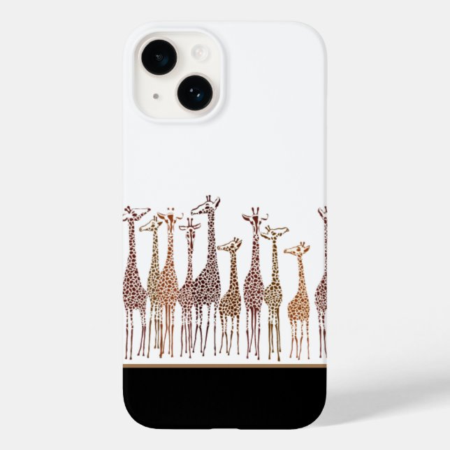 Funda De Case-Mate Para iPhone iPhone 14 Fundas-jirafas (Reverso )