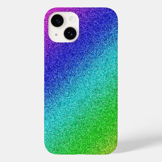 Funda De Case-Mate Para iPhone iPhone 14 Hülle Glänzend Regenbogen Glitzer Bunt (Reverso )