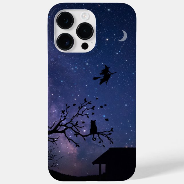Funda De Case-Mate Para iPhone iPhone 14 Pro Max Case – Blue Halloween Illustrati (Reverso)