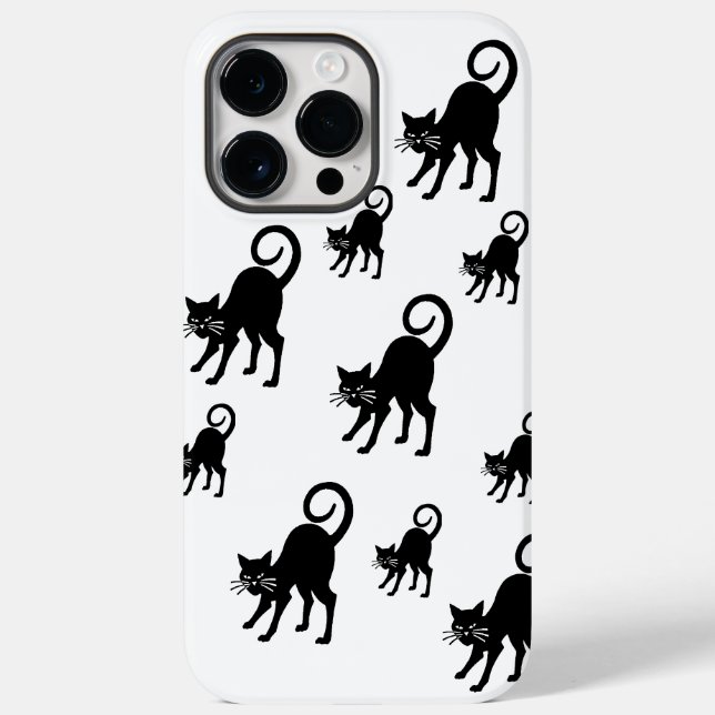 Funda De Case-Mate Para iPhone IPhone 14 Pro Max - funda de gato negro (Reverso )