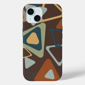Funda Para iPhone 15 iPhone 15 Funda con triángulos modernos de mediado
