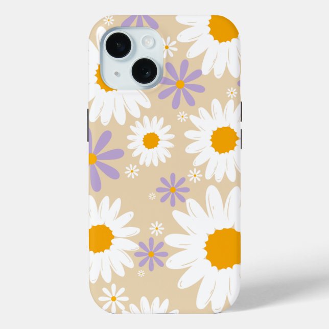 Funda De Case-Mate Para iPhone Iphone 15 - Funda móvil de Daisy (Reverso )
