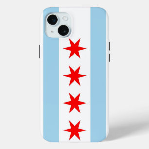 Funda Para iPhone 15 Mini iPhone 15 Plus Funda-Mate, bandera de Chicago