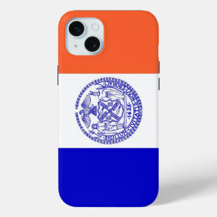 Funda Para iPhone 15 Mini iPhone 15 Plus Funda-Mate, bandera de la ciudad de