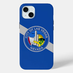 Funda Para iPhone 15 Mini iPhone 15 Plus Funda-Mate, bandera de Las Vegas