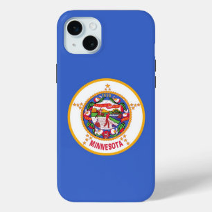 Funda Para iPhone 15 Mini iPhone 15 Plus Funda-Mate, bandera de Minnesota