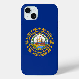 Funda Para iPhone 15 Mini iPhone 15 Plus Funda-Mate, bandera de New Hampshir