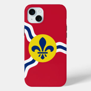 Funda Para iPhone 15 Mini iPhone 15 Plus Funda-Mate, bandera de St. Louis