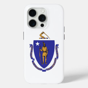 Funda Para iPhone 15 Pro iPhone 15 Pro Funda-Mate, bandera de Massachusetts