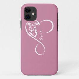 Funda Para iPhone 11 iPhone 2017 del latido del corazón de Pitbull/caso