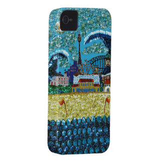 Funda Para iPhone 4 De Case-Mate iPhone 4 Barely There del arte de la lentejuela de