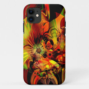 Funda Para iPhone 11 iPhone 5 Amarillo Verde Oro Abstracto