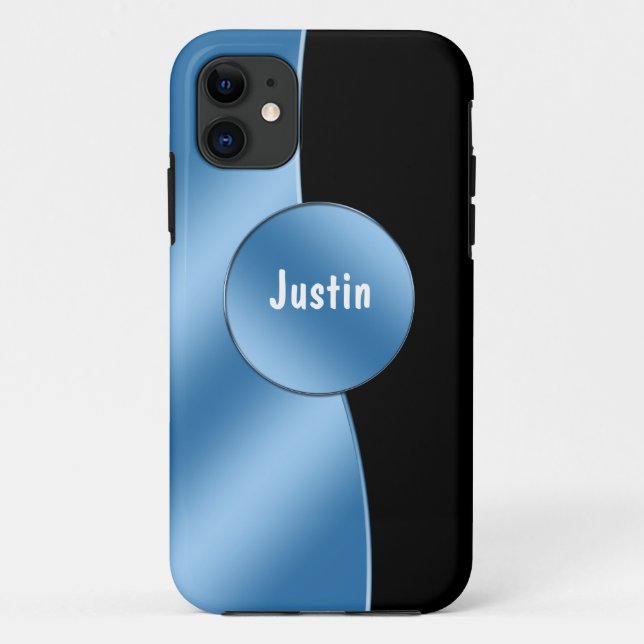 Funda De Case-Mate Para iPhone iPhone 5 casos del monograma modernos (Reverso)