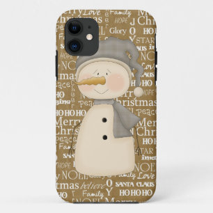 Funda Para iPhone 11 iPhone 5 del muñeco de nieve apenas allí