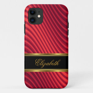 title_seo2 iPhone 5 Elegante Clásico Rojo Dorado Negro