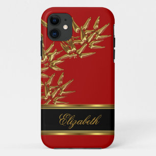 title_seo2 iPhone 5 elegante estilo asiático Bambú oro rojo