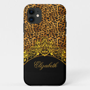 Funda Para iPhone 11 iPhone 5 Elegante y sofisticado estampado de leopa