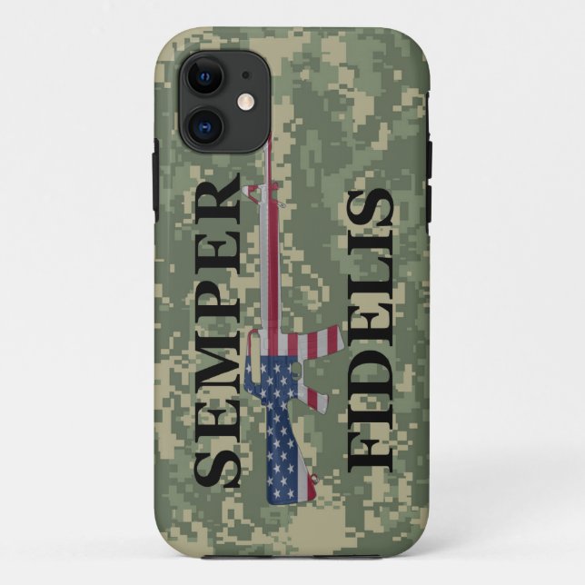 Funda De Case-Mate Para iPhone iPhone 5 Semper Fidelis Camo verde (Reverso)