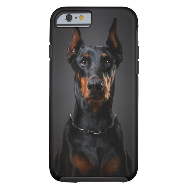 Funda De Case-Mate Para iPhone iPhone 6/6s del Doberman, duro (Reverso)