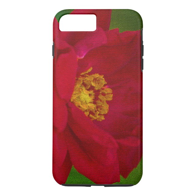 Funda De Case-Mate Para iPhone iPhone 7 funda/Rojo Rosa Mosiac Tile Style (Reverso)