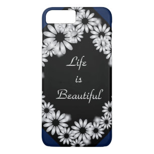 Funda Para iPhone 8 Plus/7 Plus iPhone 7 P "Life is Beautiful" Estuche de teléfon