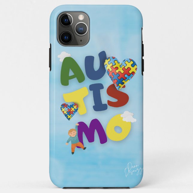 Funda De Case-Mate Para iPhone Iphone Autismo (Reverso)
